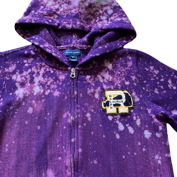 Ralph Lauren Cheer Letterman Zip-up Hoodie Kids Sz XL (16) - Picture 3 of 8